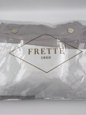 Frette Flying Queen Duvet Comforter Cover White Grey Clift Sateen Cotton